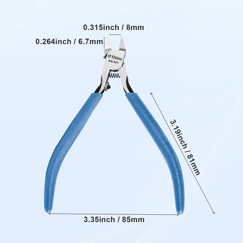 OSHINE O’Shine Ultimate Single-edged Sprue Cutter, Super Thin & Sharp Model Snips For Plastic Models, Single Blade Gunpla Gundam Model Nippers & Hobby Model Clippers, w/A Plastic Sheath & A Leather Sheath - Image 5